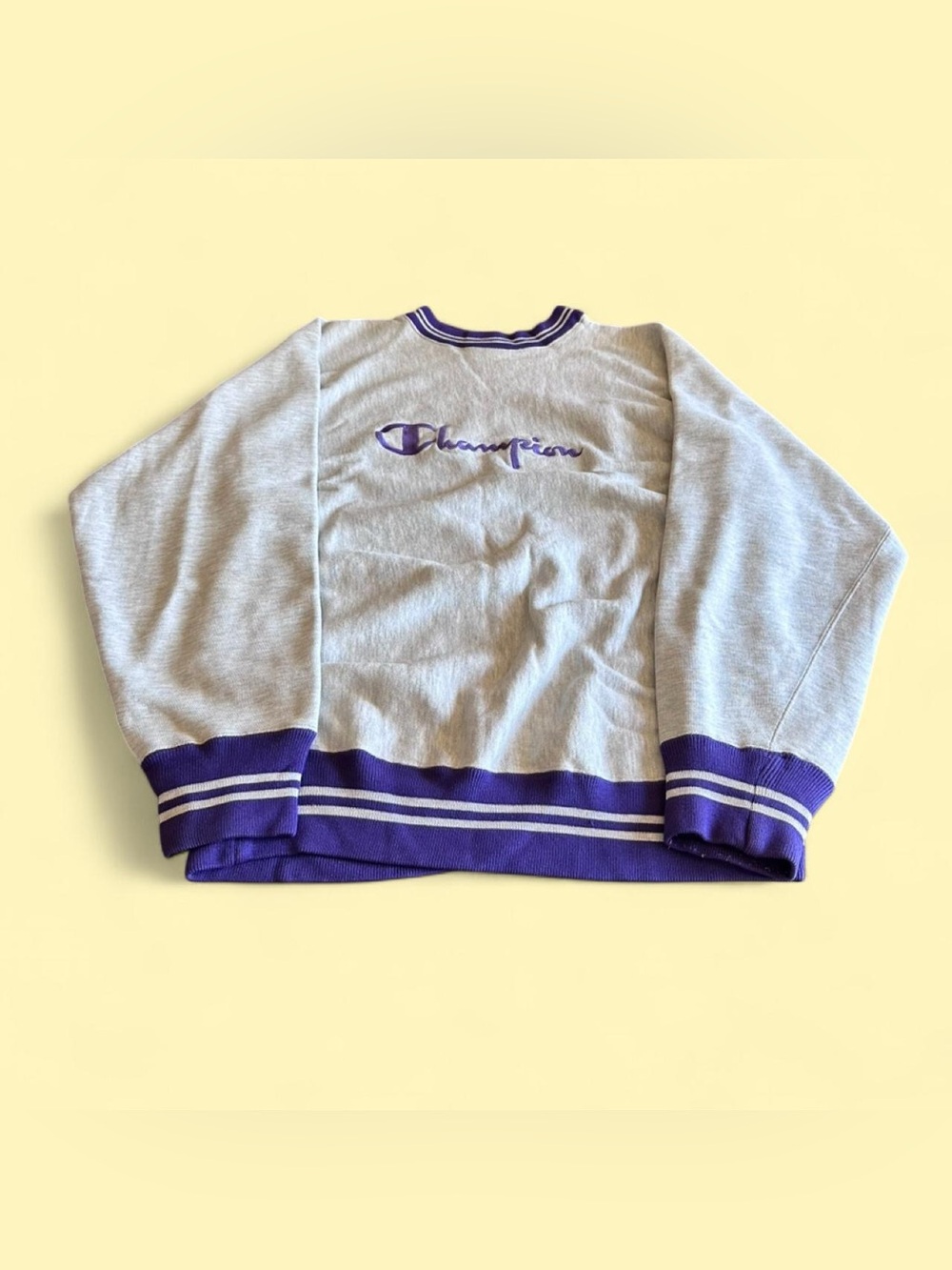 Vintage Champion Reverse Weave Crewneck Sweatshirt XL Purple USA Made